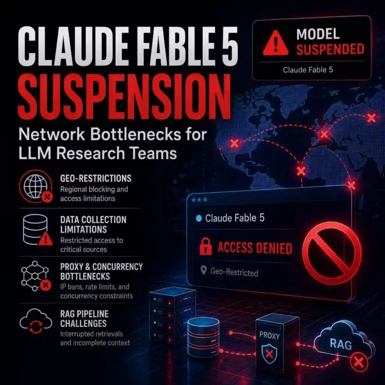 Claude Fable 5 suspension cover showing LLM network bottlenecks in AI research infrastructure