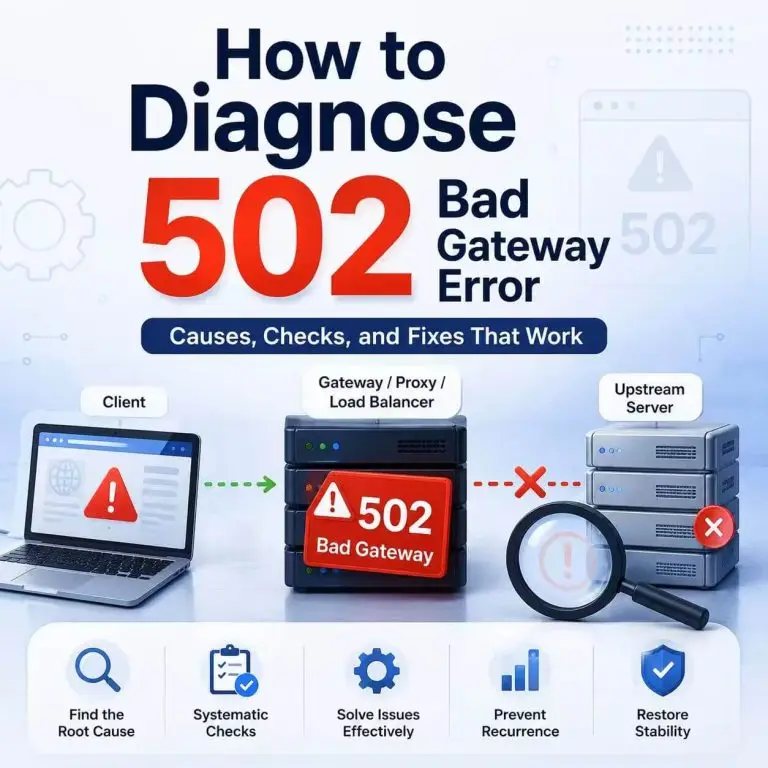 How to Diagnose a 502 Bad Gateway Error
