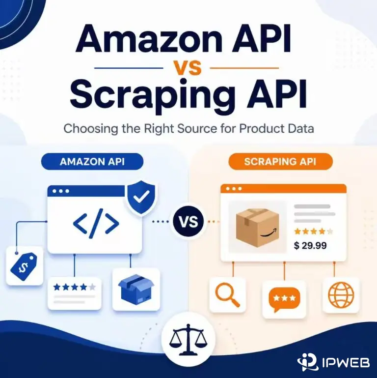 Amazon API vs Scraping API comparison for product data sources