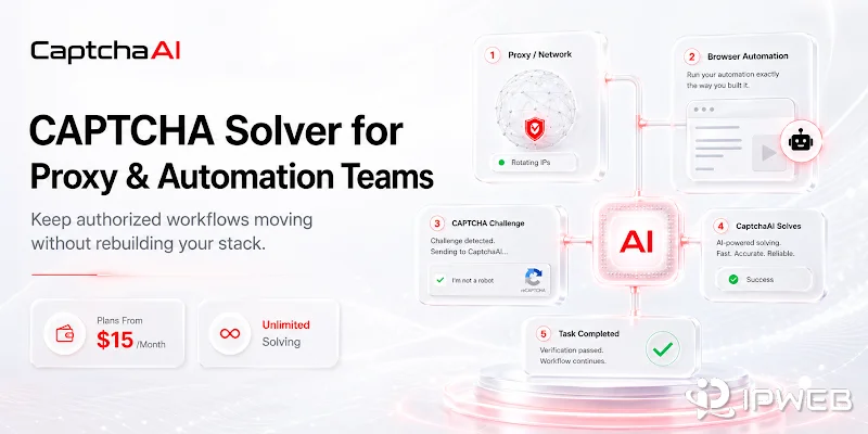 CaptchaAI CAPTCHA solver workflow for proxy and browser automation teams
