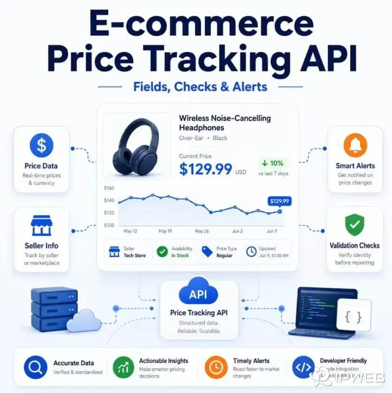E-commerce price tracking API for product prices, seller data, validation checks, and alerts