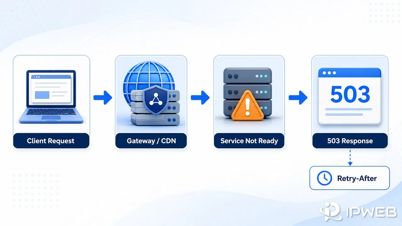 HTTP 503 troubleshooting flow for websites APIs proxies and crawler requests