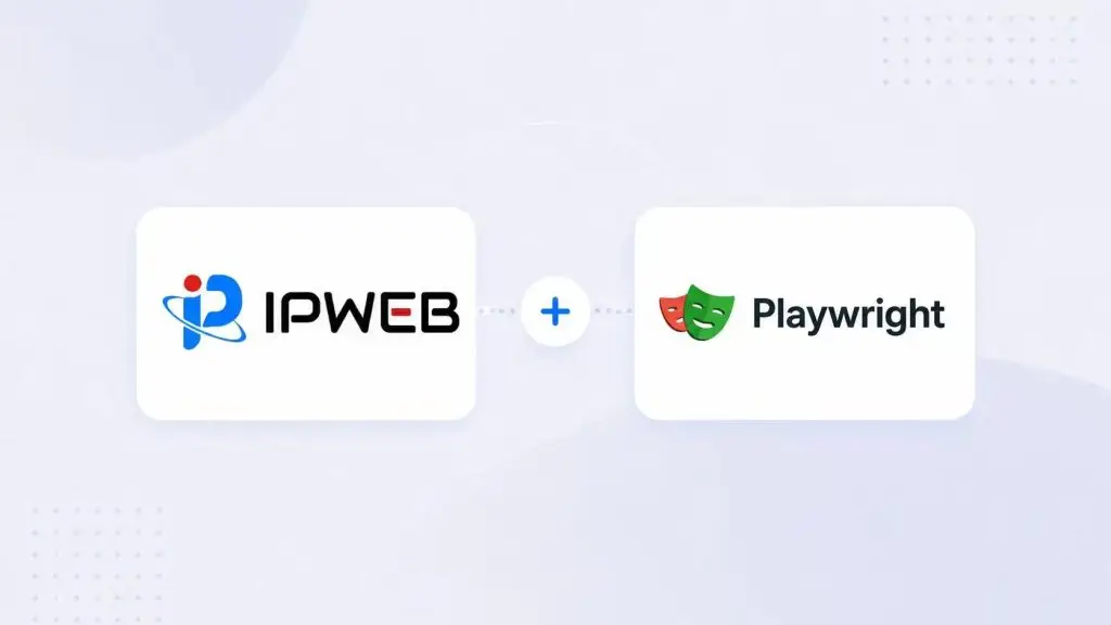 IPWeb and Playwright integration graphic