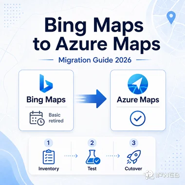 Bing Maps to Azure Maps migration guide showing Basic retirement and the inventory, test, and cutover process