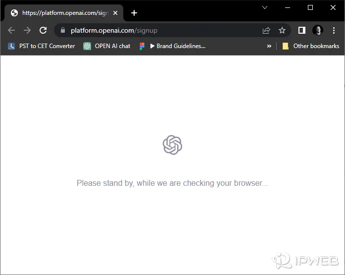 ChatGPT checking your browser verification screen during a login loop