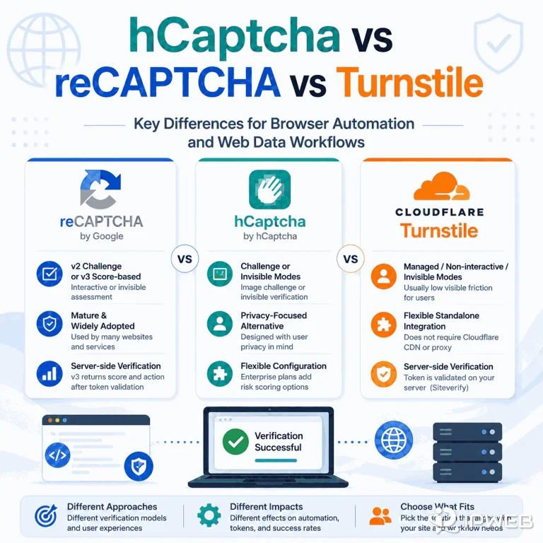 hCaptcha vs reCAPTCHA vs Cloudflare Turnstile