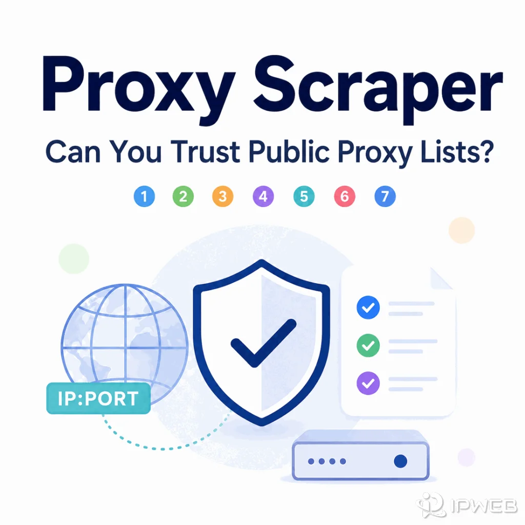 Proxy scraper guide comparing public proxy lists with managed proxy services