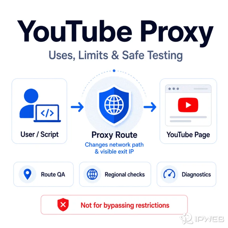 YouTube proxy guide for route testing, regional QA, and network diagnostics