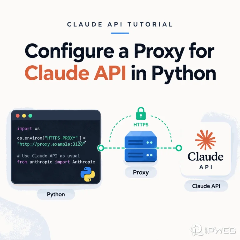 Claude API proxy setup in Python with a proxy server between Python code and the Claude API