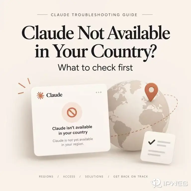 Claude not available in your country troubleshooting guide with regional availability and location graphics