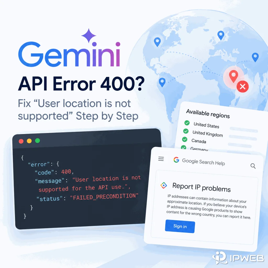 Why Does Gemini API Say “User Location Is Not Supported”?