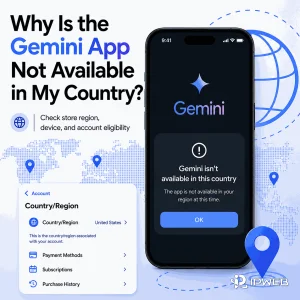 Gemini app not available in my country with store region device and account checks