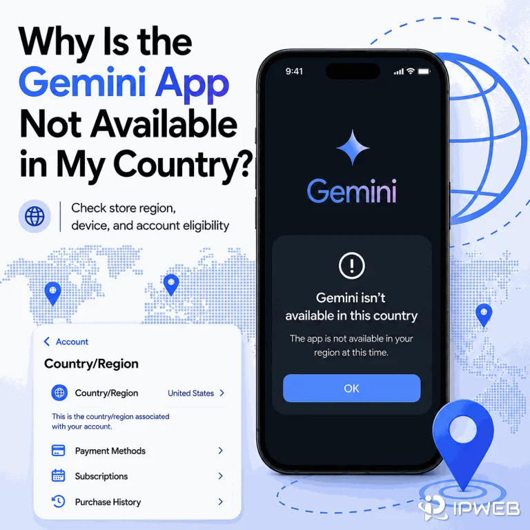 Gemini app not available in my country with store region device and account checks