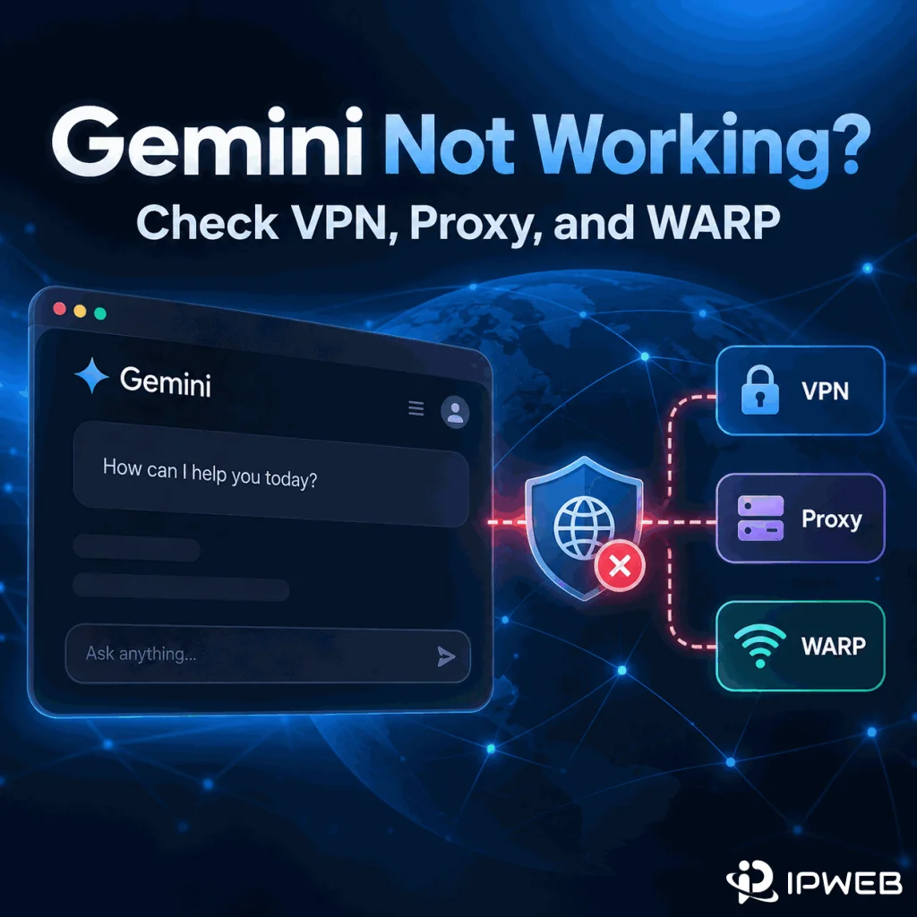 Gemini VPN proxy and Cloudflare WARP troubleshooting cover
