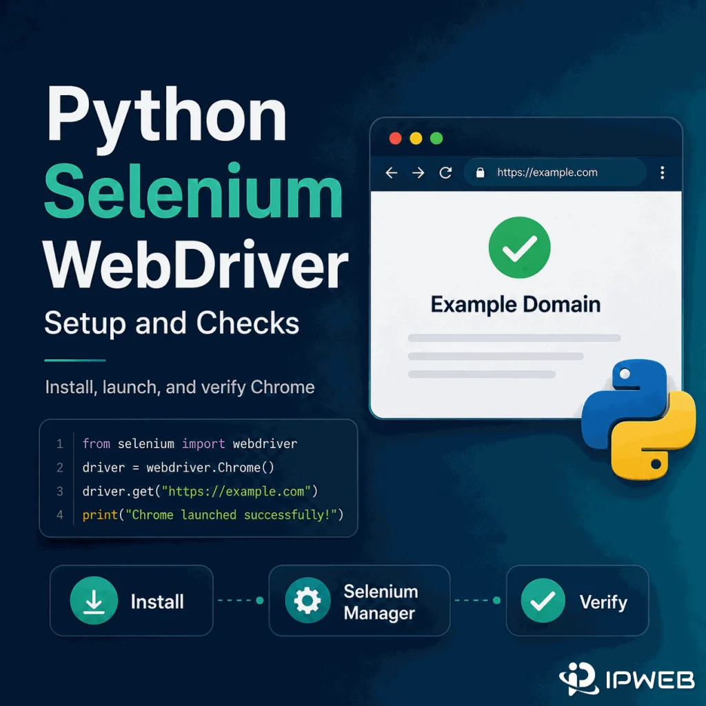 Python Selenium WebDriver: Setup and Checks